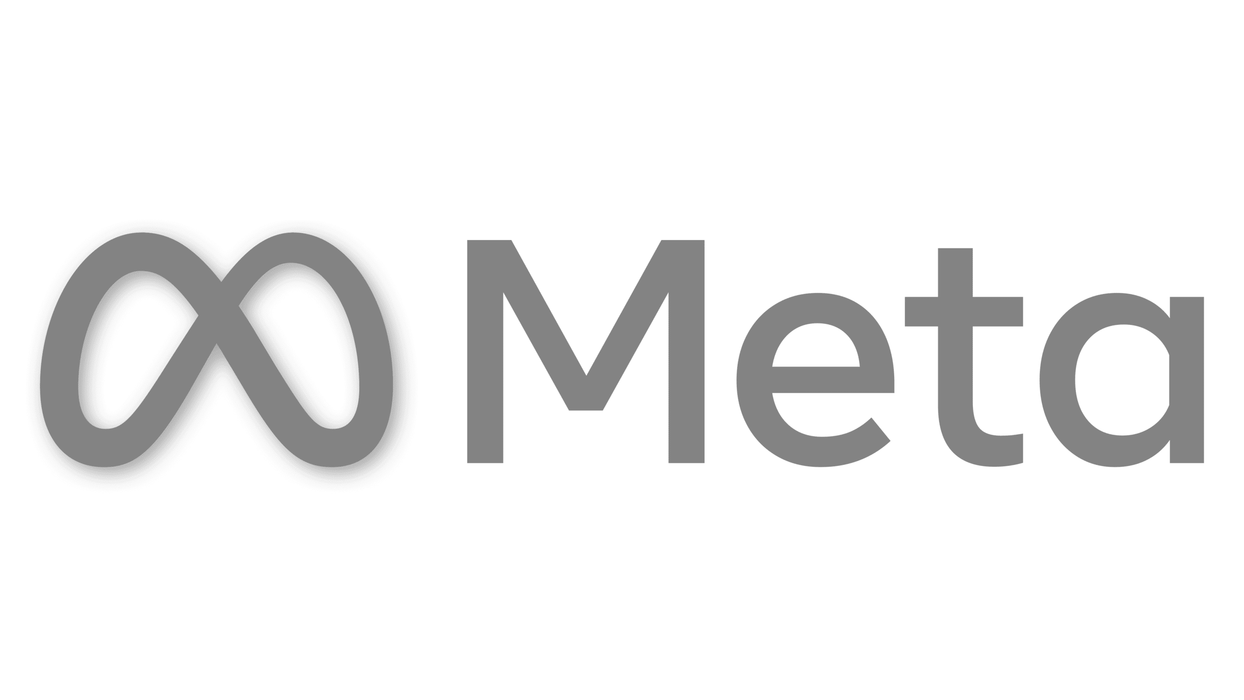 Meta company logo in grey.